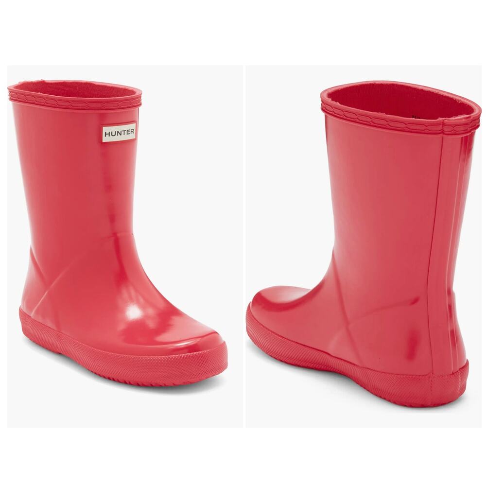 Hunter Girls Pink Toddler Rainboots 7G/6B